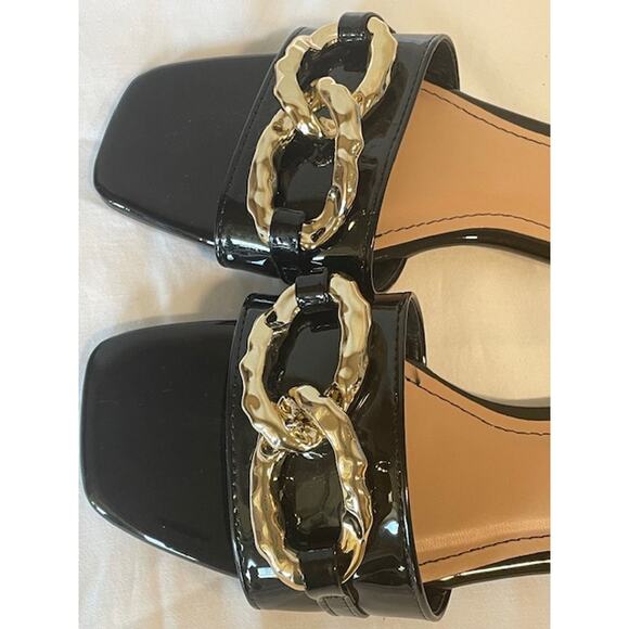 BAMBOO Women's Square Toe Jeweled Embellishment Slip On Flat Sandal Sz 9 - Picture 2 of 6